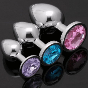 Super Jewelled Metal Butt Plugs - Image 8