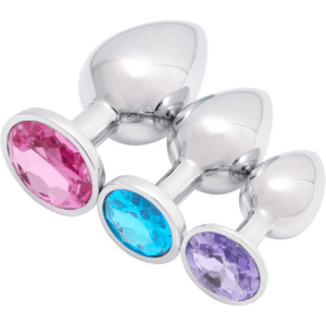 Super Jewelled Metal Butt Plugs - Image 9