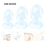 Gape Kings Transparent Hole Stretcher 3 Pack