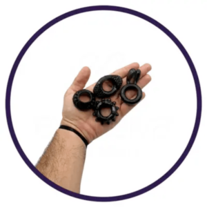 Cock Ring Set x 4 - Image 3