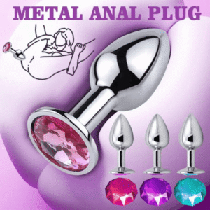 Metal Jeweled Anal Plug Set - Image 7