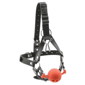 Harness Ball Gag With Nose Hook - Image 4