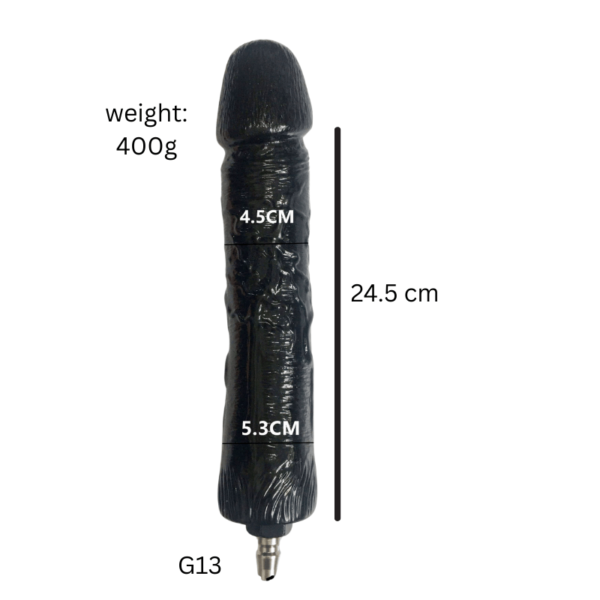 The MaxiVibe Black Dildo Sex Machine