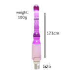 Long Purple Ringed Anal Toy Sex Machine