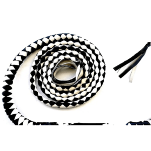 Long Black Amp White Checkered Whip - Image 4