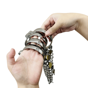 Stainless Steel Real Lockable Slave Handcuff Wrist Ankle Cuffs - Image 17