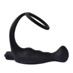 alluring Vibrator Anal Plug With Ring Silicone