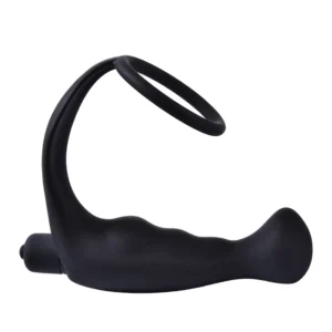 alluring Vibrator Anal Plug With Ring Silicone