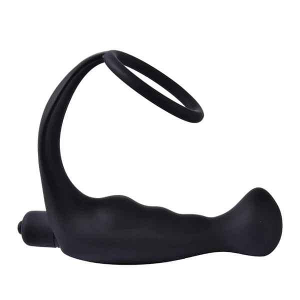 alluring Vibrator Anal Plug With Ring Silicone