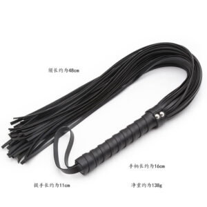 Long Tassel Leather Whip - Image 7