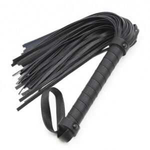 Small Black Leather Whip - Image 4
