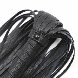 Small Black Leather Whip - Image 7