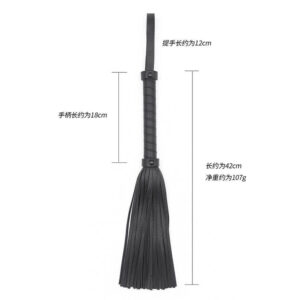 Small Black Leather Whip - Image 8