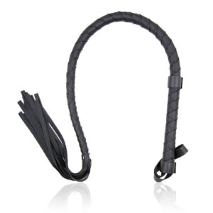 Black Leather Whip - Image 1