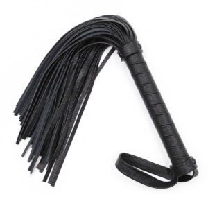 Small Black Leather Whip - Image 1