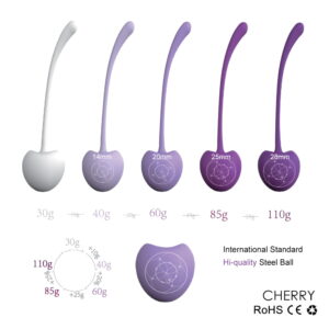 Cherry Kegel Balls 5 Pack Different Weights - Image 2