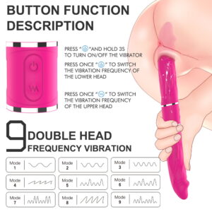 Double Ended Vibrator (Remote Control) 14 Inch - Image 7