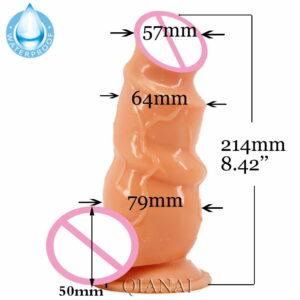 8.5 inch Spiral design Fat Dicks Dildo with Balls - Image 9