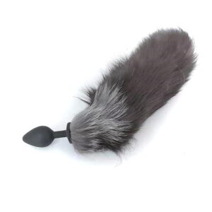 Black Silicone Raccoon Tail - Image 6