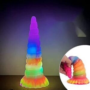 Western Mythical Beast Unicorn Dildo - Liquid silicone - Glow in Dark Series - Pussy, Anal, Penetration - Image 2