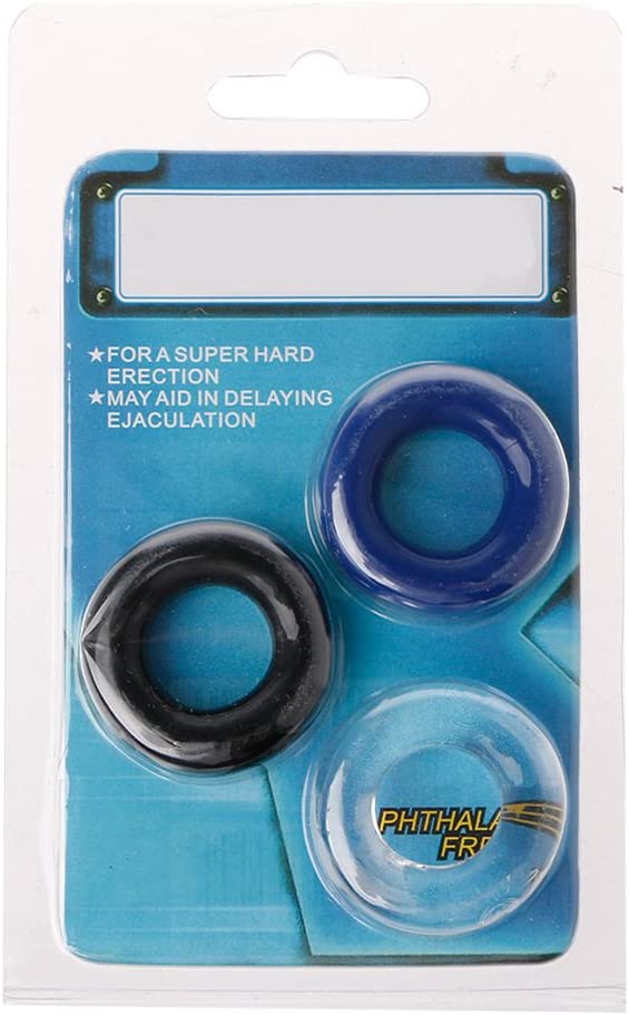 Super Duration Cock Ring Kit - Big Ejaculation - 3 pieces 3 x 3 cm