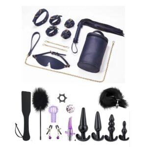 Bondage Bliss Essentials 20 pieces, plus Leather Restraint Set - Image 5