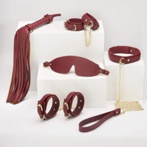 Bondage Bliss Essentials 20 pieces, plus Leather Restraint Set - Image 2