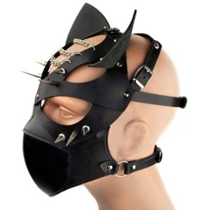 Halloween PU Leather Dog Mask Cosplay - Image 4