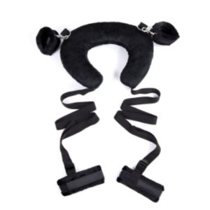 Full 21-Piece BDSM Bondage Set – Black Leather, Metal, and Sensory Delights - Image 3