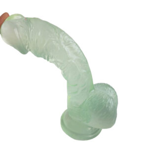 Jelly Dildo - Transparent, Flexible and Thick 13 cm - Image 6