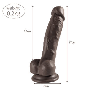Adonis PVC dildo with balls and suction cup - Image 8