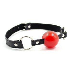 Naughty Leather Ball Gag - Image 3