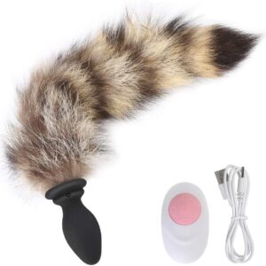 Vibrating Fox Tail Anal Plug with Remote Control - Image 2