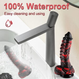 Dragon Black-Red or Gold-Purple-White Thick Dildo with layers - Your Angry Monster Dick - Image 7