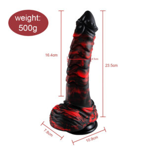 Dragon Black-Red or Gold-Purple-White Thick Dildo with layers - Your Angry Monster Dick - Image 9