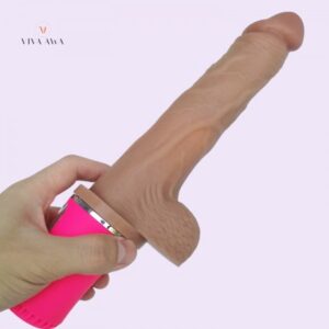 Telescopic Thrusting Vibrating Dildo 20cm - Image 3