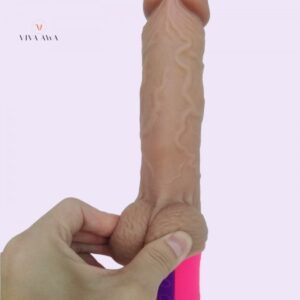 Telescopic Thrusting Vibrating Dildo 20cm - Image 5