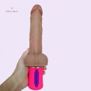 Telescopic Thrusting Vibrating Dildo 20cm - Image 7