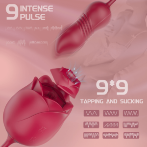 Sucking Flower 5 Rose Shaped Vibrator - Image 4