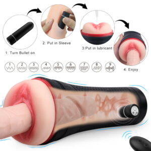 Hercules Flesh Light Remote Control Vibrator - Image 2