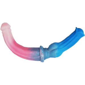 Flexible Blue Pink Dildo - Image 1