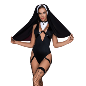 COSPLAY Nun Costume One Piece Sexy Lingerie - Image 4