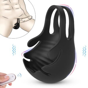 Men Balls Nest Vibrator Cock Ring - Image 1