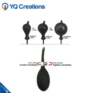 Inflatable Anal Plug Silicone Black - Image 5