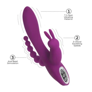 Joker 3 in 1 G-Spot Rabbit Vibrator - Image 1