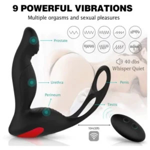 Men's Prostate Vibrator & Cock Ring - Image 10