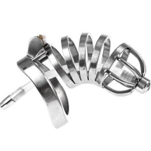 Elegance Lock Metal Penis Chastity Cage - Image 1