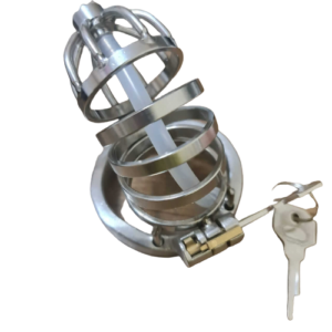 Elegance Lock Metal Penis Chastity Cage - Image 7