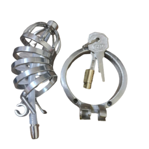 Elegance Lock Metal Penis Chastity Cage - Image 6