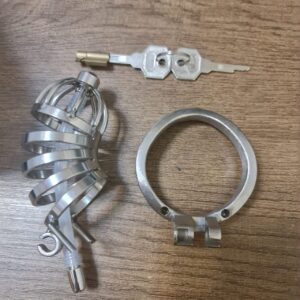 Elegance Lock Metal Penis Chastity Cage - Image 10